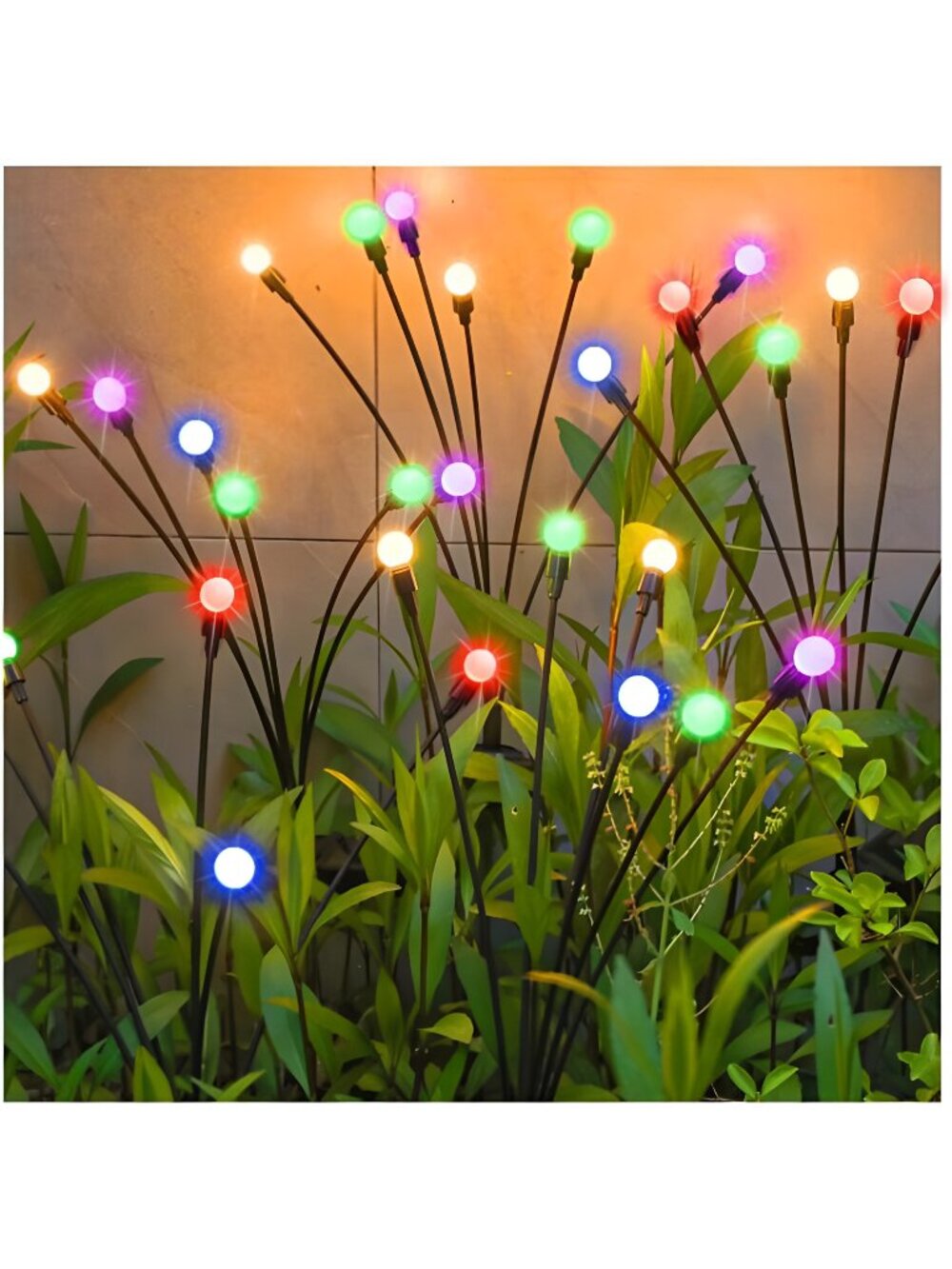 Solar Garden Lights, Starburst Swaying Light - Swaying When Wind Blows